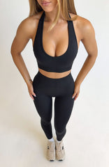 Pace Seamless Sports Bra Black