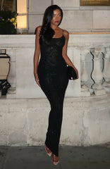 Late Night Love Maxi Dress Black