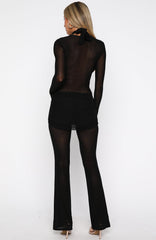 Rue De Romance Long Sleeve Jumpsuit Black