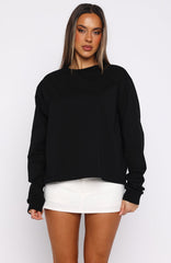 Staying Ahead Long Sleeve Tee Black