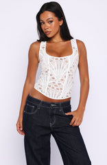 Sunset Kisses Bustier White
