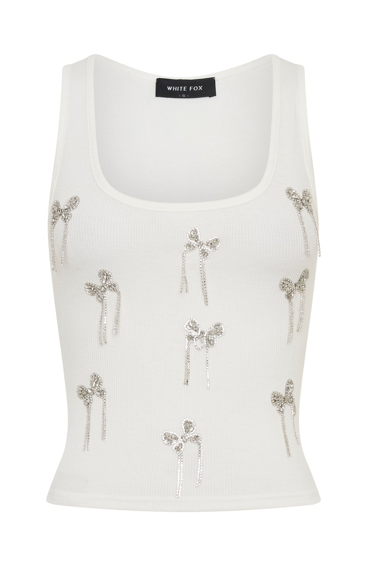 Sweet Angel Rib Tank White