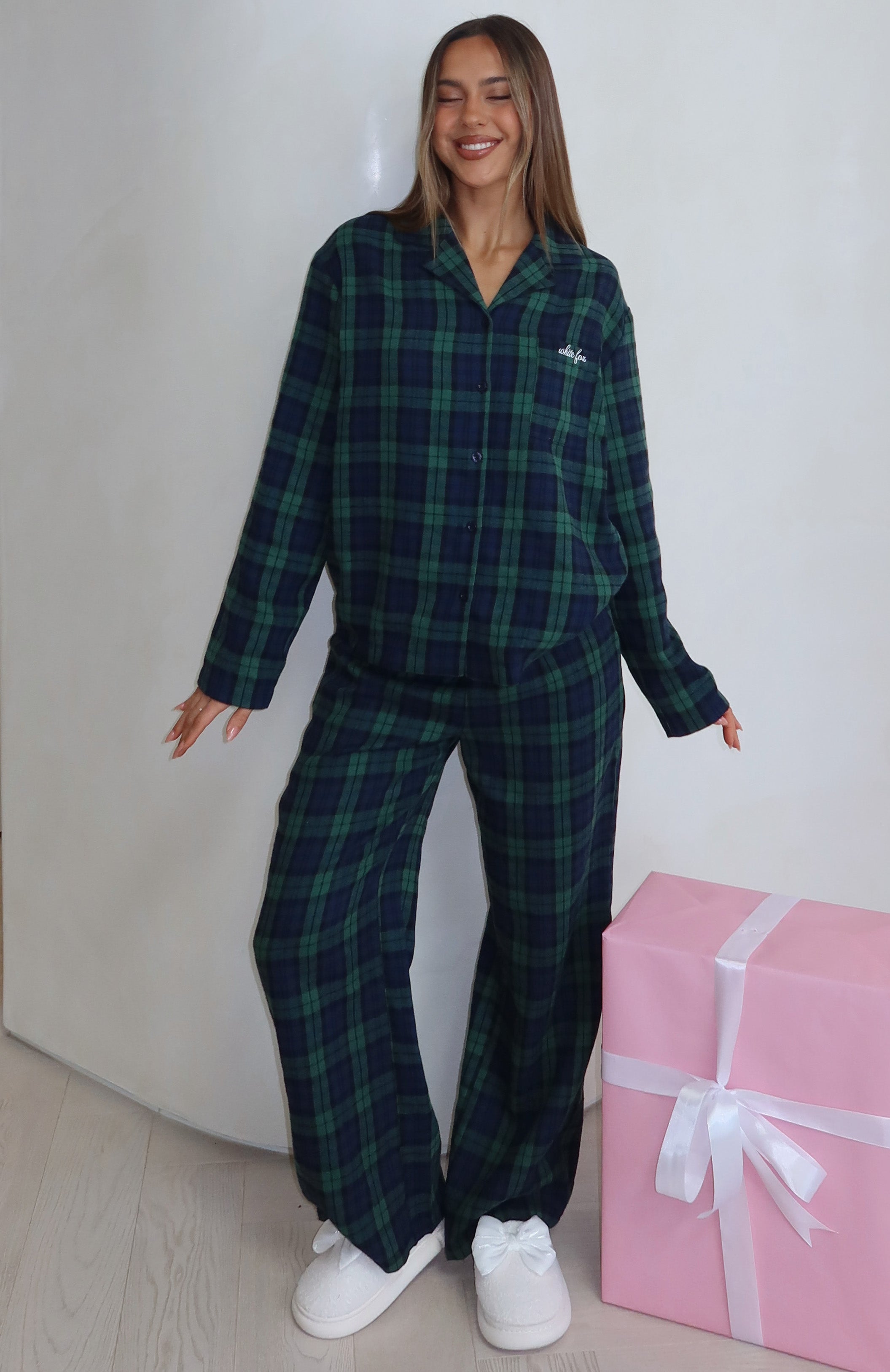 That Time Of Year Pyjama Pants Green/Navy