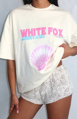 The Heart Doesn't Lie Oversized Tee Cream