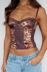 Too Cute Bustier Amber Safari