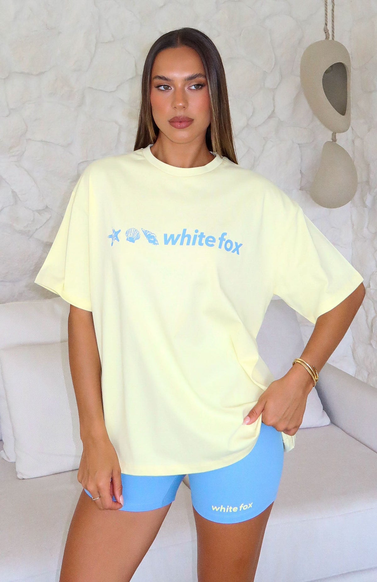 Tropic Rush Oversized Tee Lemon