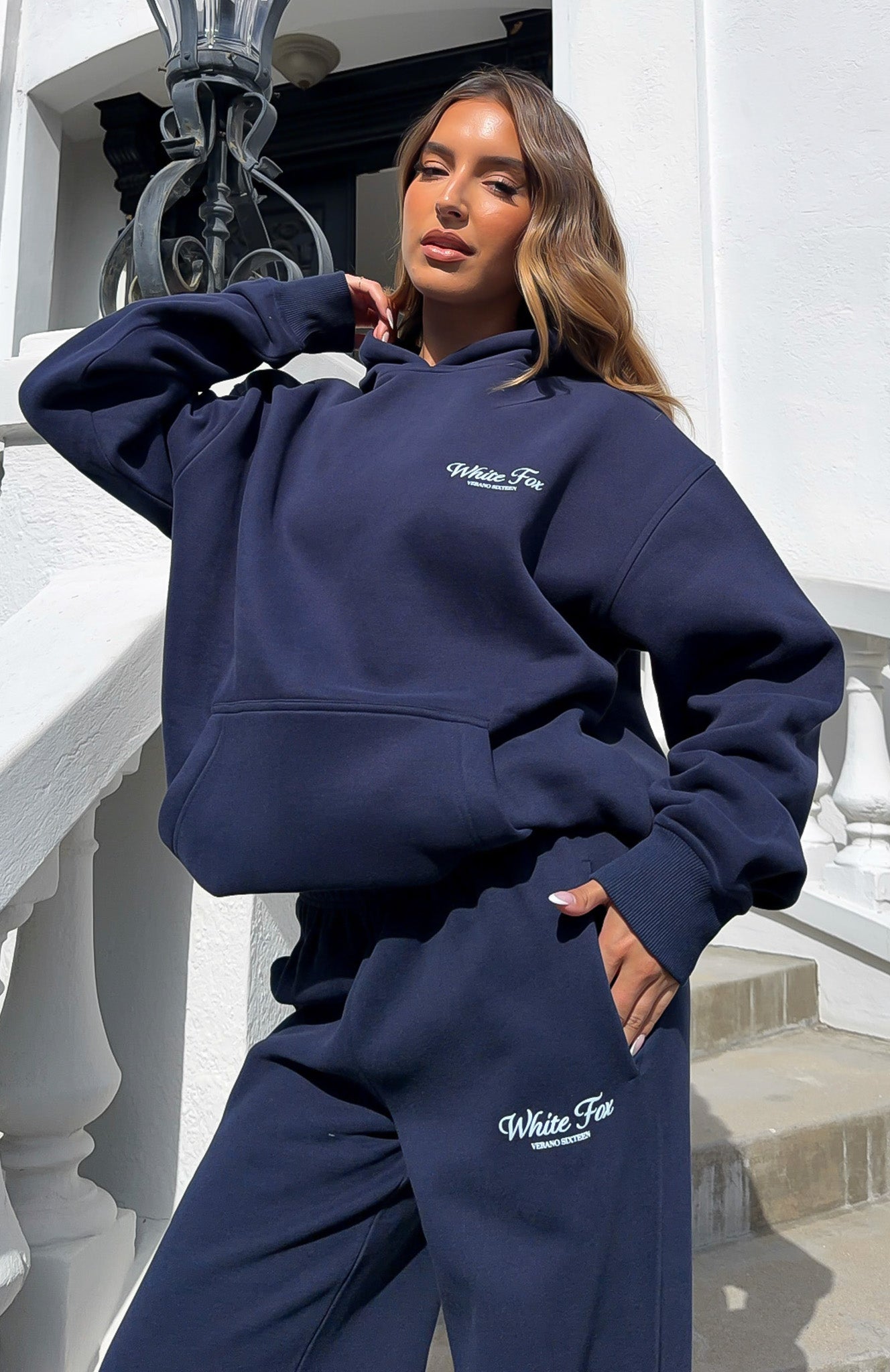 Verano Sixteen Lilia Oversized Hoodie Navy