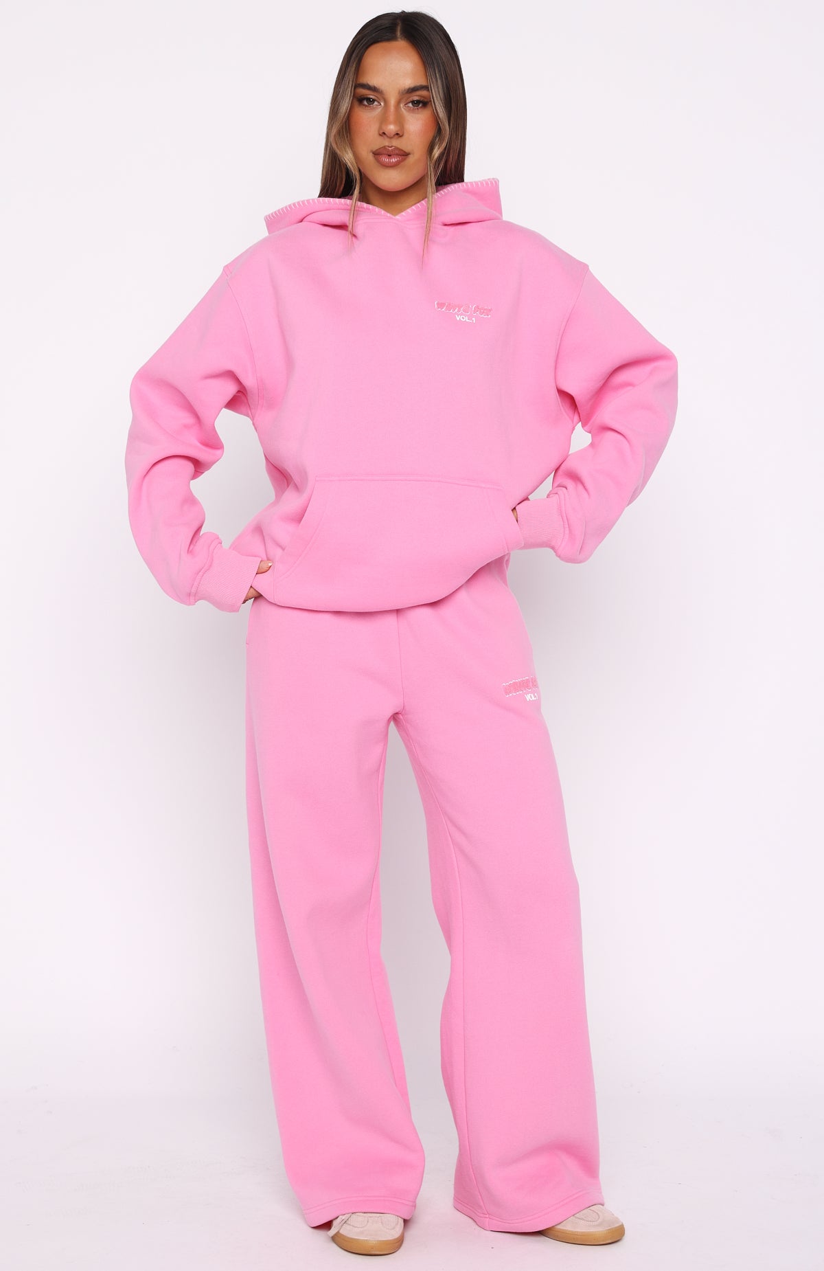 Vol. 1 Oversized Hoodie Bubblegum