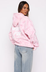 Vol. 1 Oversized Printed Hoodie Posy Bow