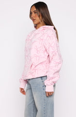 Vol. 1 Oversized Printed Hoodie Posy Bow