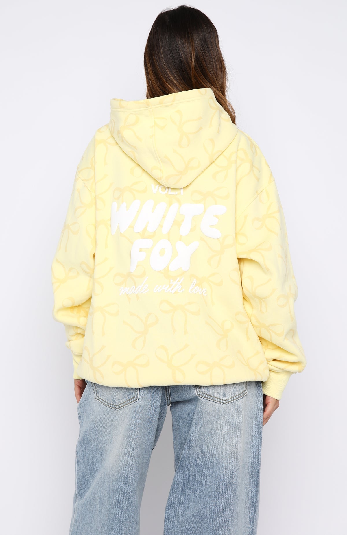 Vol. 1 Oversized Printed Hoodie Lemon Bow