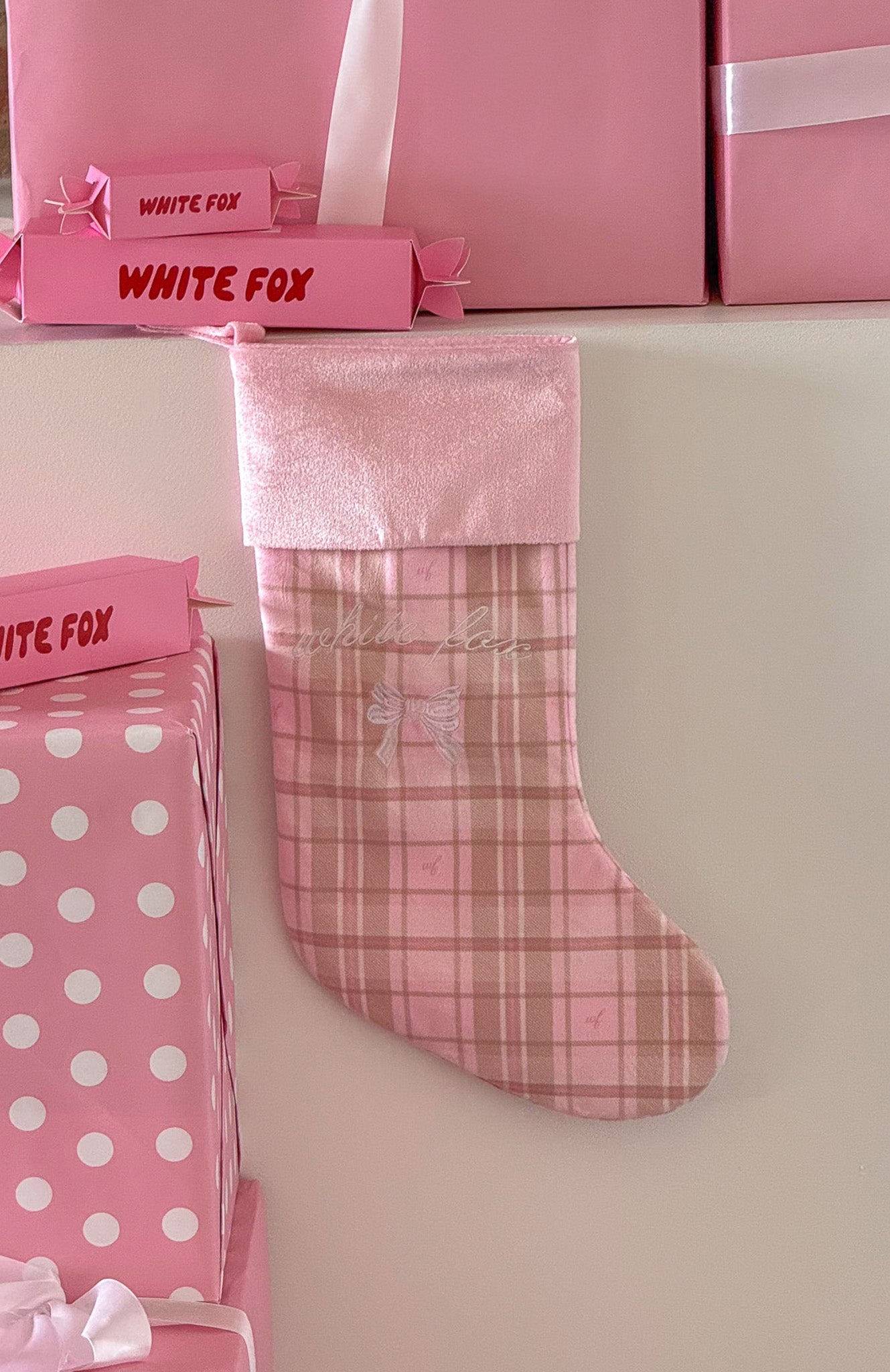 Xmas Stocking Neapolitan Check