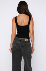 Horizon Heat Tank Top Black