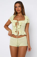 Cool It Crochet Shorts Lime