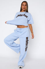 From The Archives Allora Wide Leg Sweatpants Blue