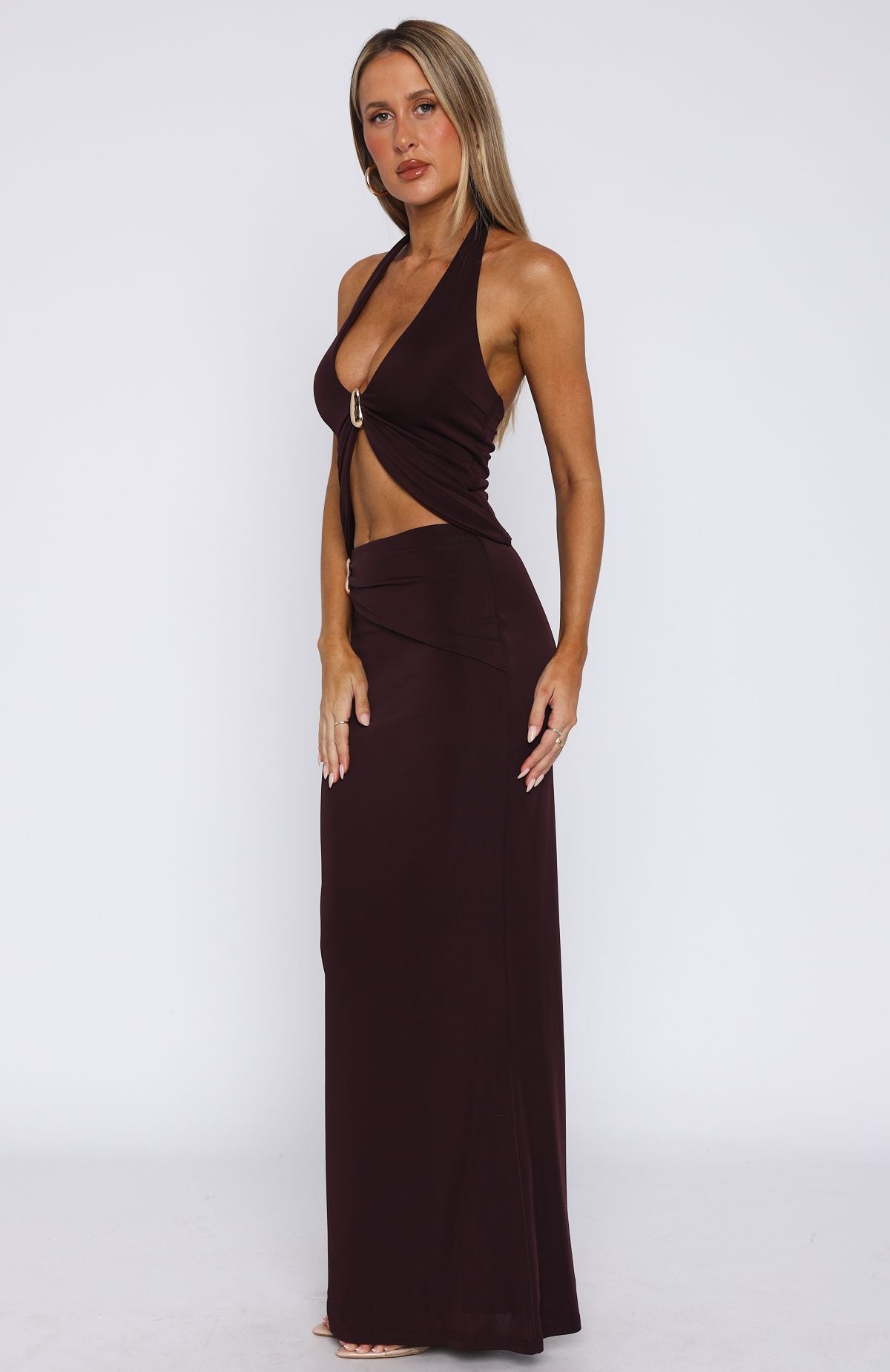 Forever And Ever Maxi Skirt Plum