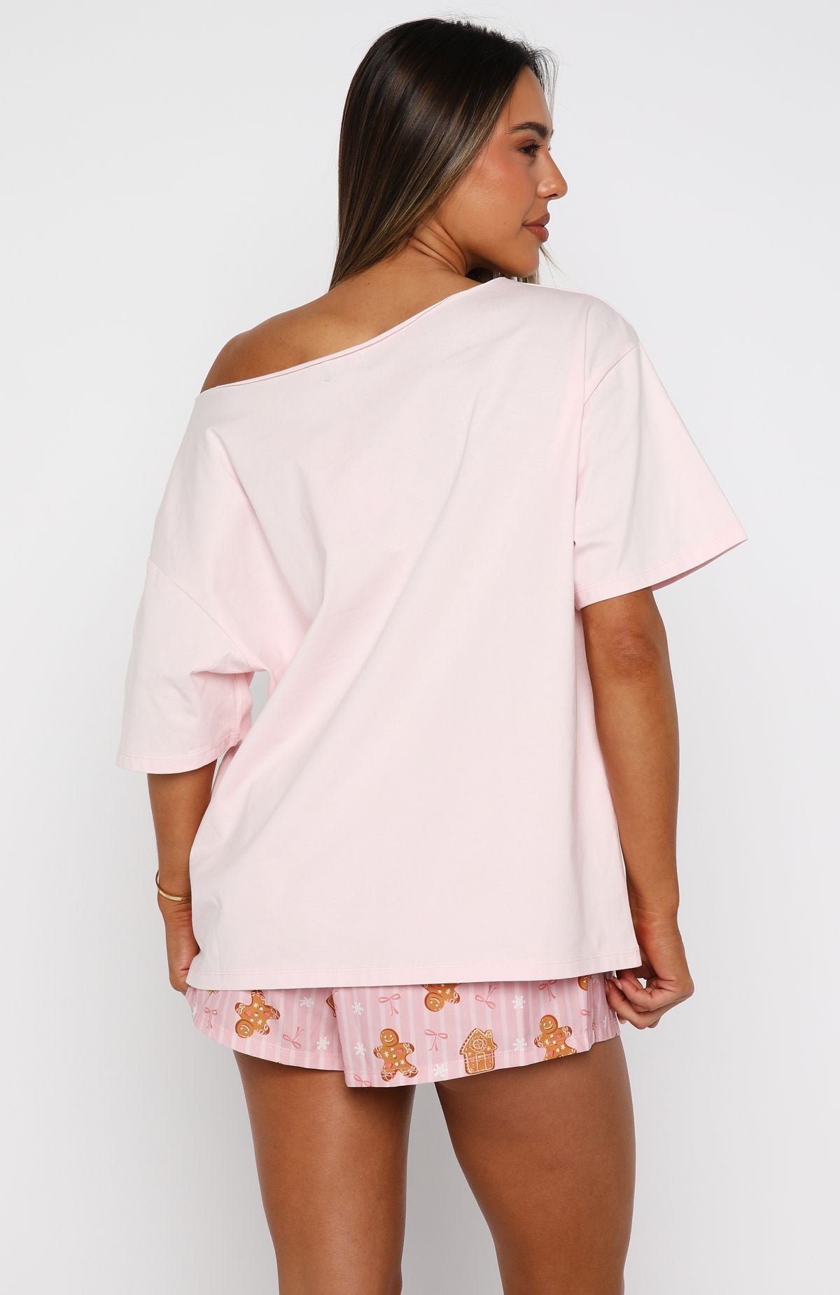 Sweetheart Pyjama Short Gingerbread Twist